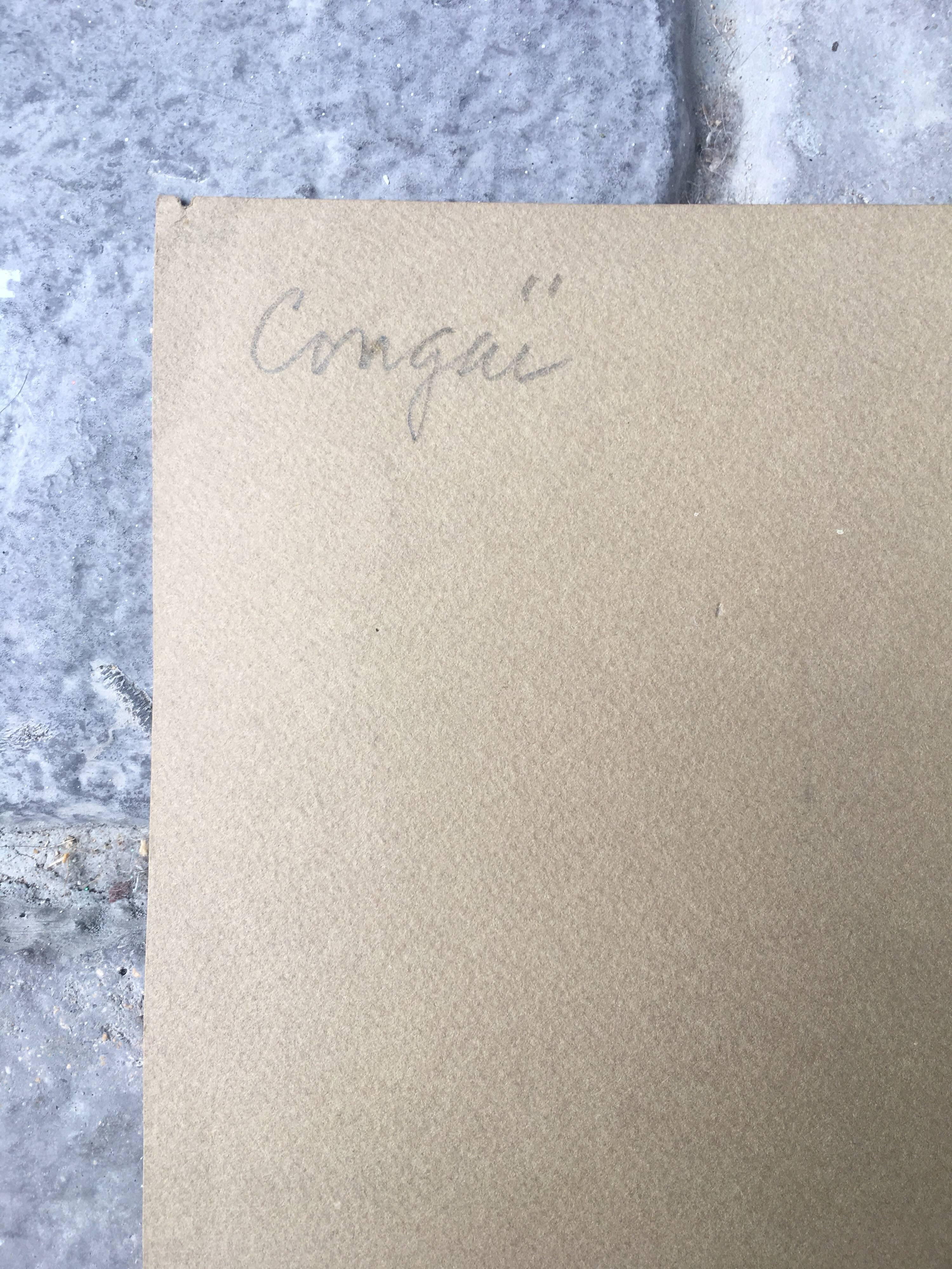 Pareja de retratos de personajes franceses, fondos marrón y azul marino en venta 6
