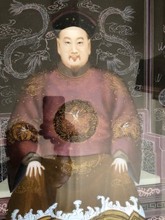 Paar von  Chinesische Hinterglasmalereien aus der Mitte des 20.