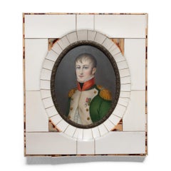 Pair of Miniature Portrait Paintings, c. 1900