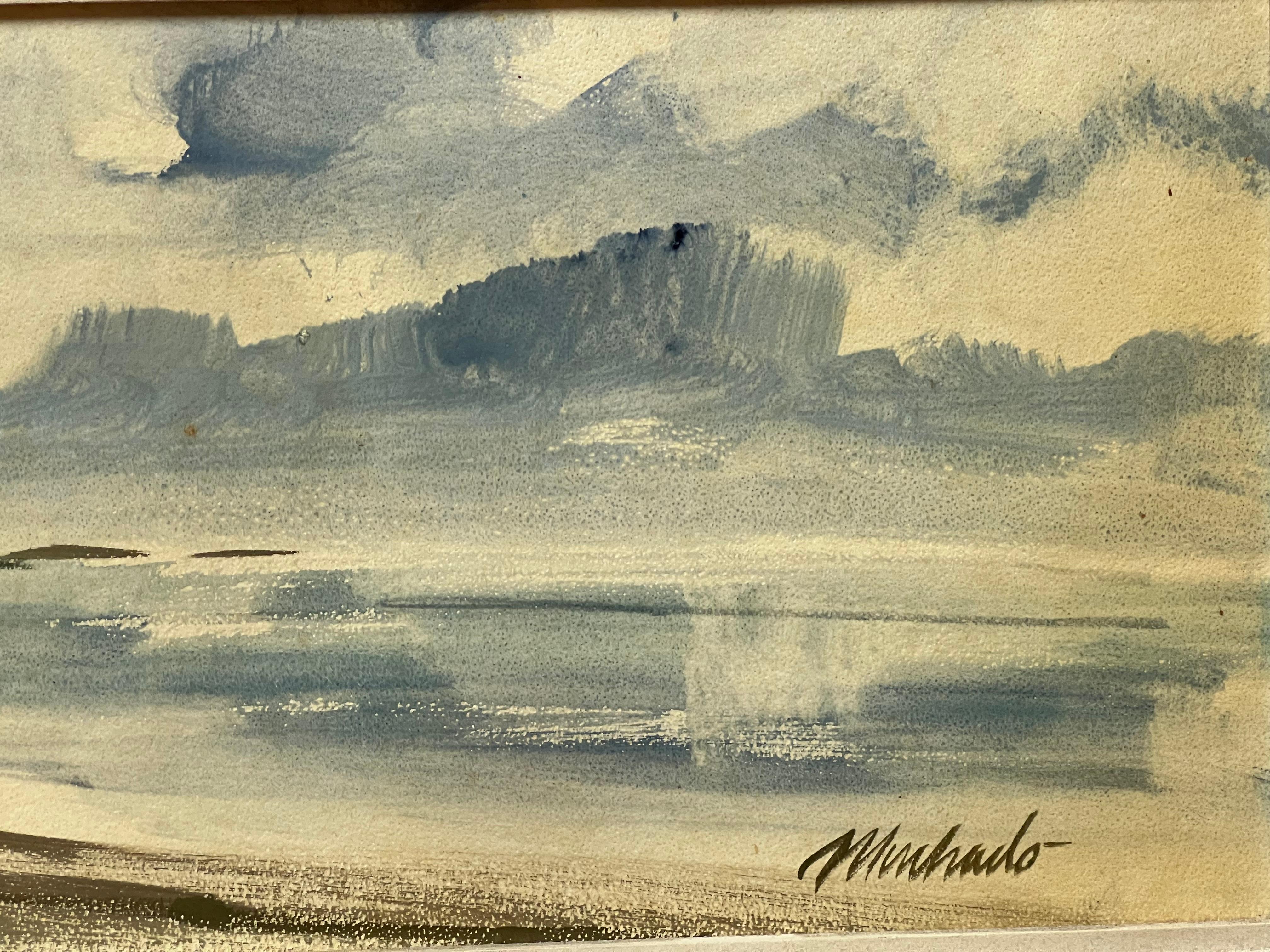 Pair of Waikiki Bay Landscape Oil Paintings For Sale 3