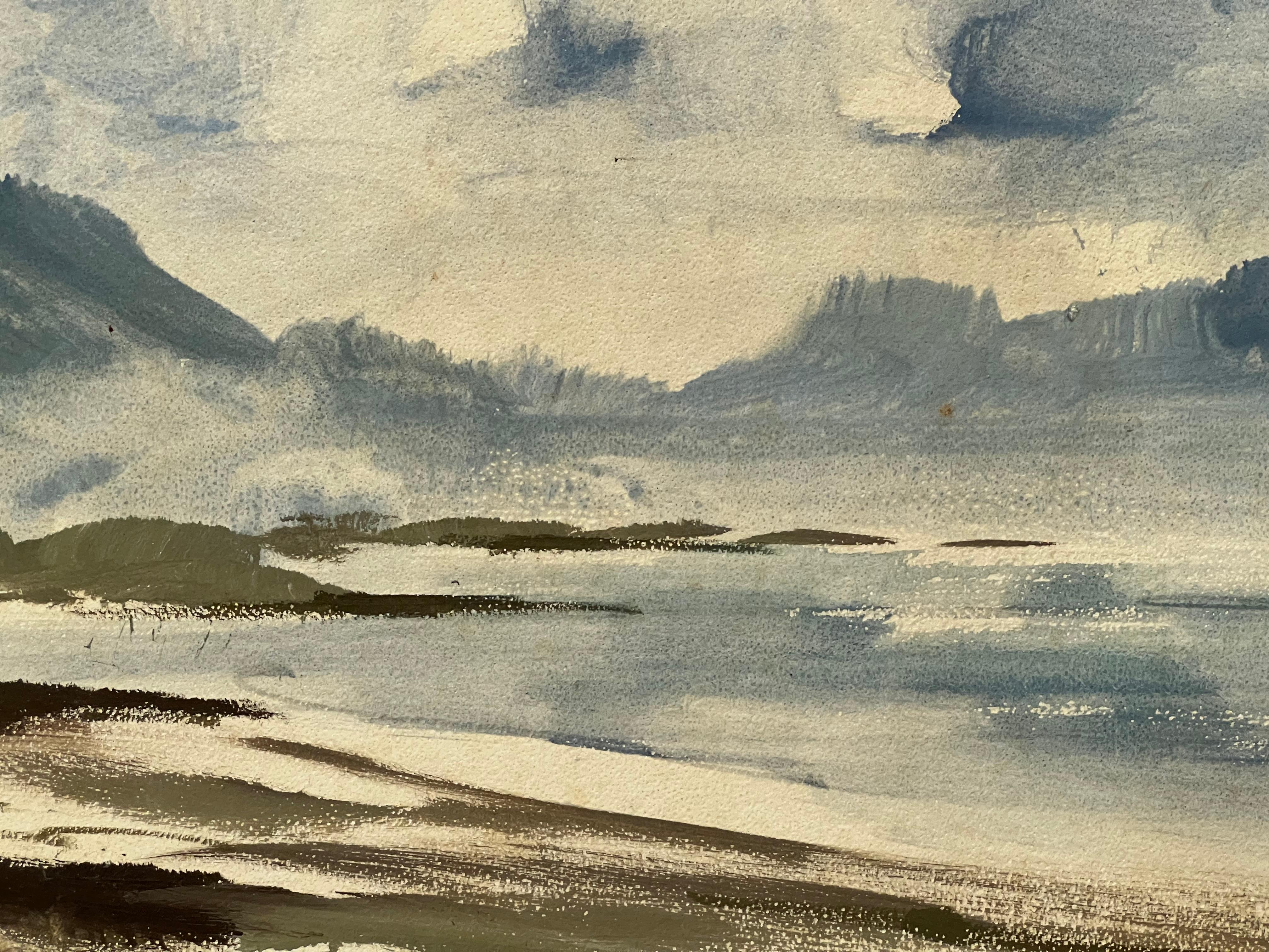 Pair of Waikiki Bay Landscape Oil Paintings For Sale 4