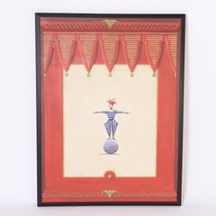 Pair of Whimsical Monkey Paintings by Vitorio Splendore