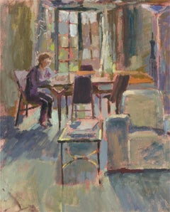 Pamela Chard (1926-2003) - 20th Century Oil, At the Table