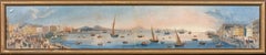 Panorama Of The Bay Of Naples, 19th Century  Neapolitan School