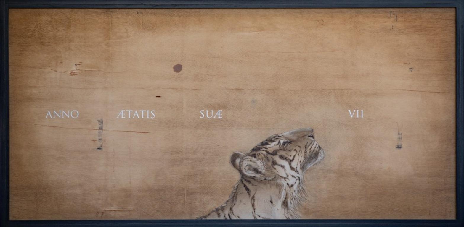 Animal Painting di Unknown - Panthera Tigris Tigris, di Joseph Rossano, 2022
