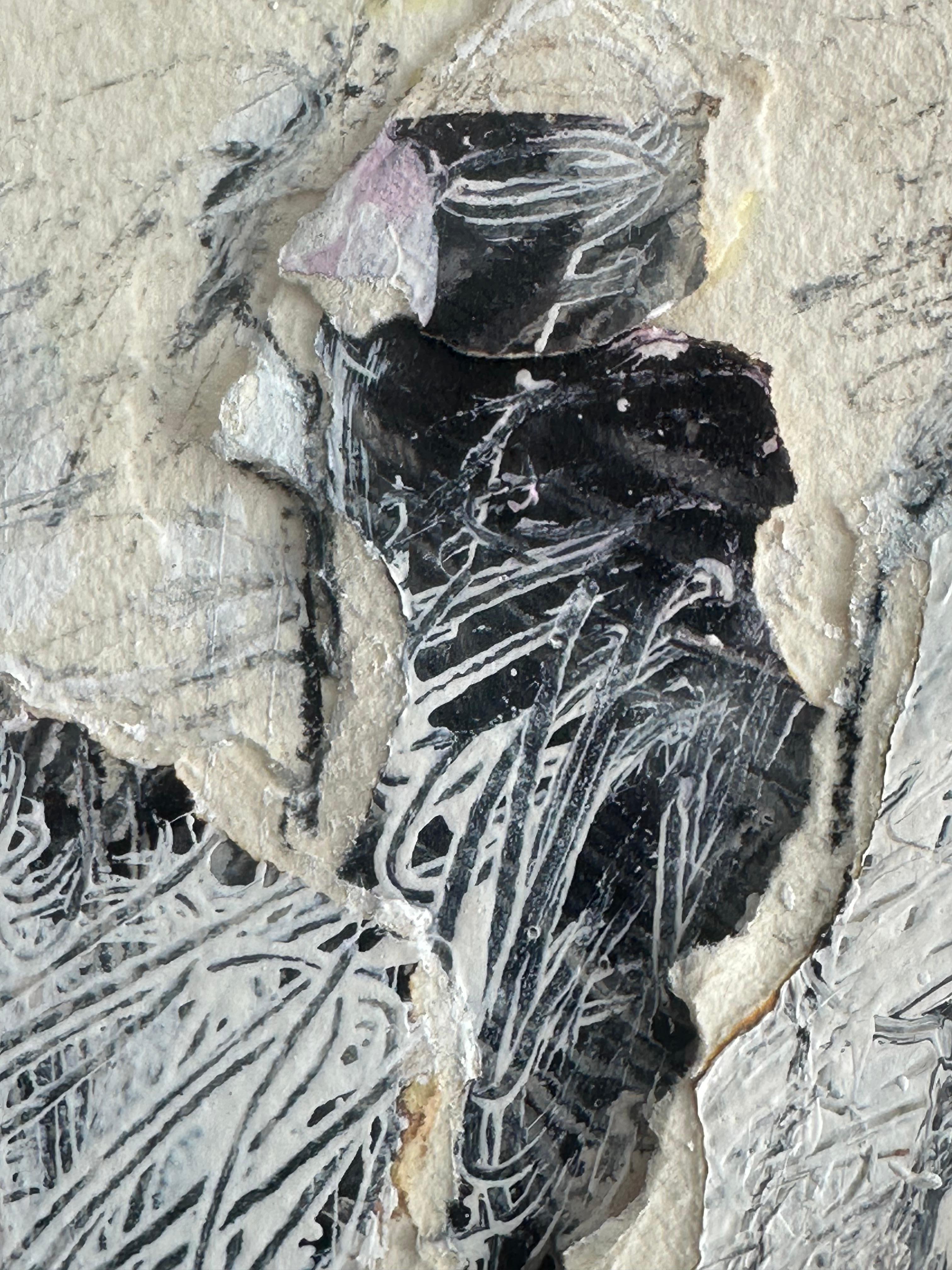 Collage di carta Pittura espressionista astratta - Painting Espressionismo astratto di Unknown