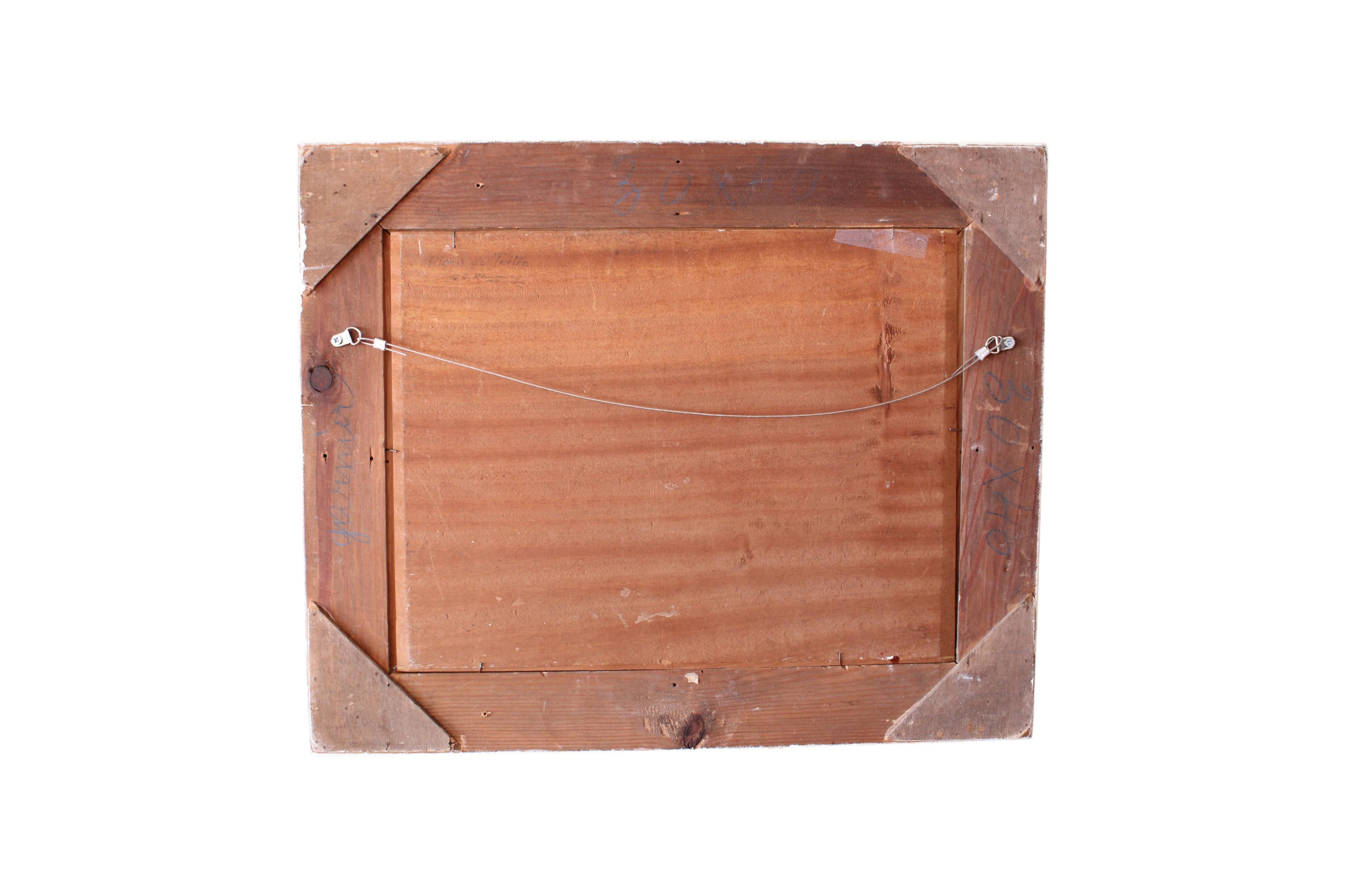 Paysage urbain de Paris Peinture à l'huile originale post-impressionniste d'époque en vente 5