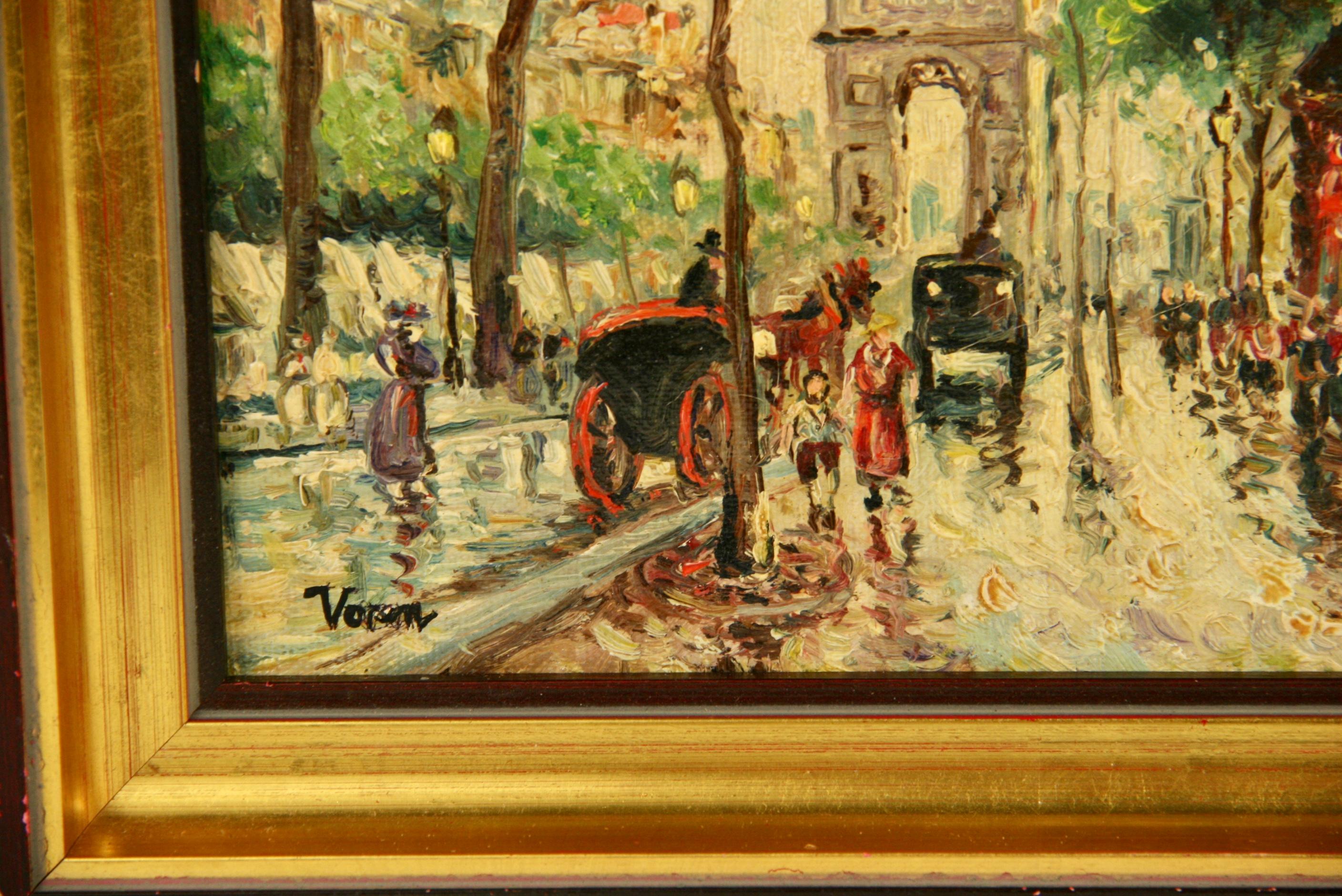 Impressionist Paris Street Scene Painting 1