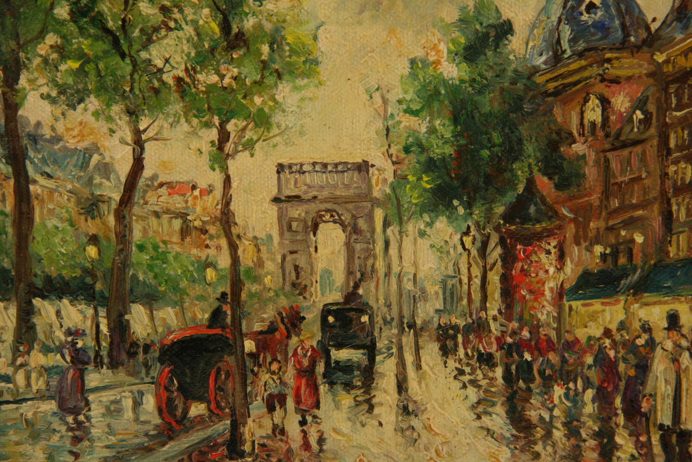 Impressionist Paris Street Scene Painting 2