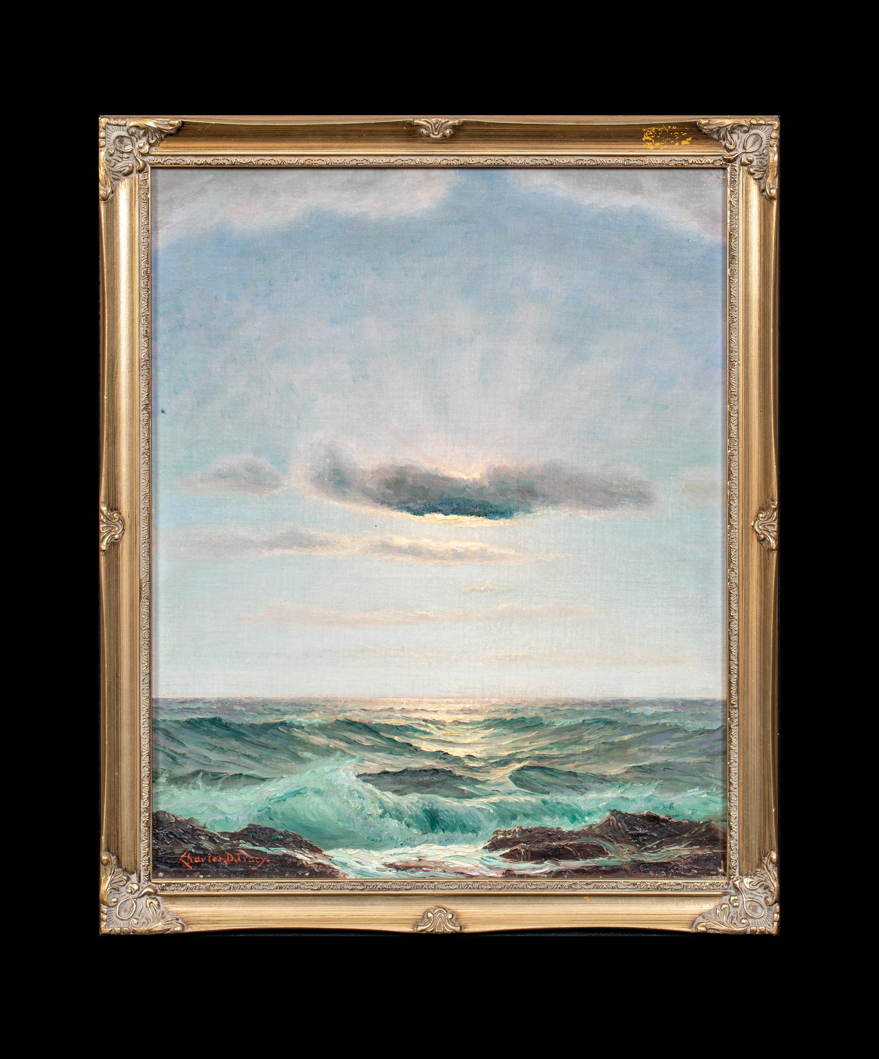Nuages qui passent, vers 1900  par Charles Dunlop TRACY (1870-1948) - Painting de Unknown