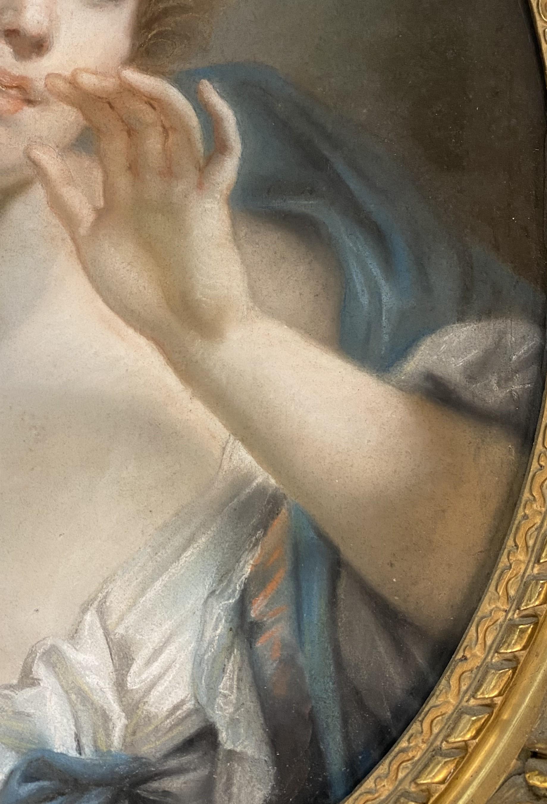 Ritratto a pastello di una giovane donna 1
