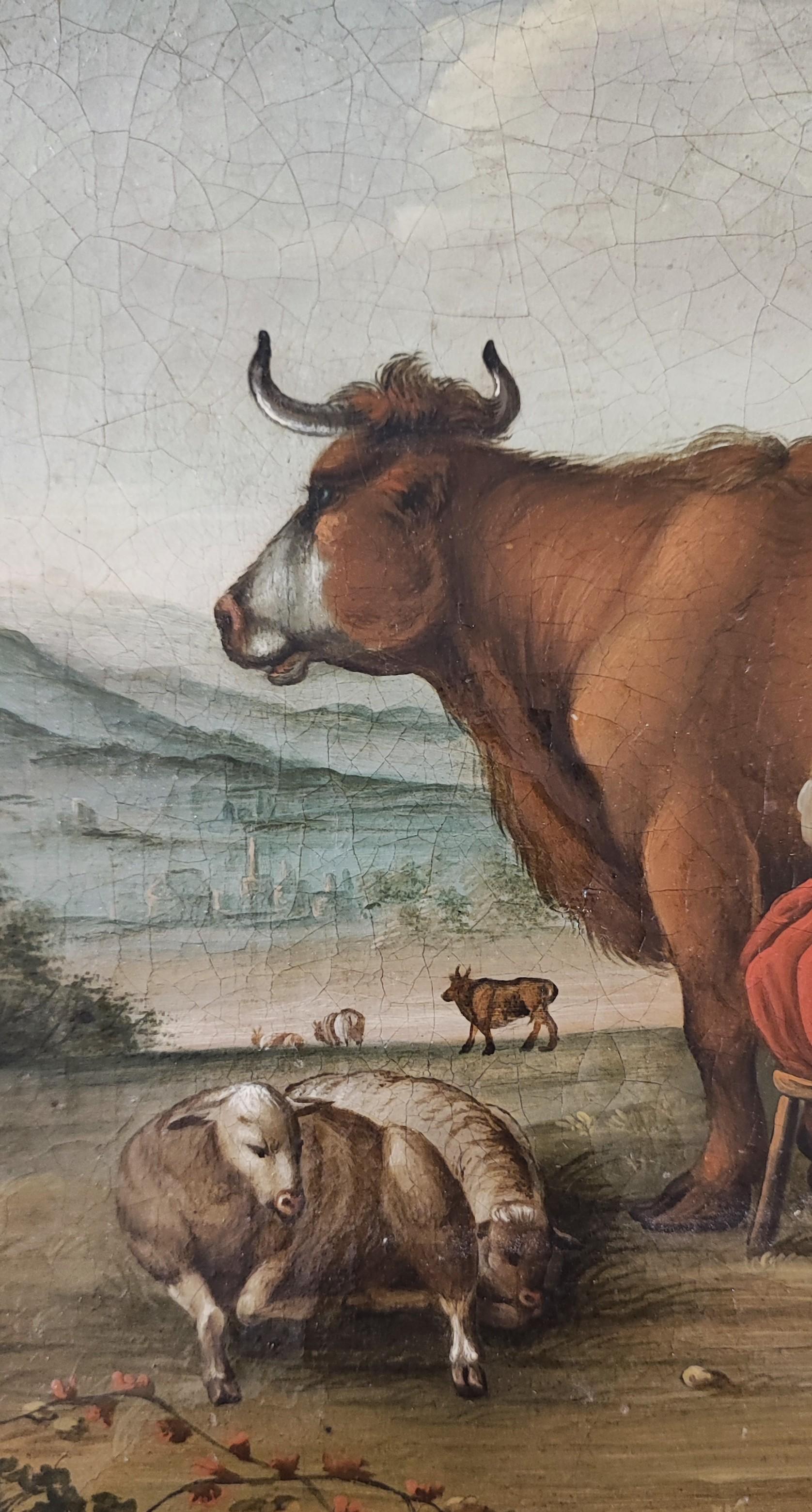 Pastoral scene - Old Masters Painting by Unknown
