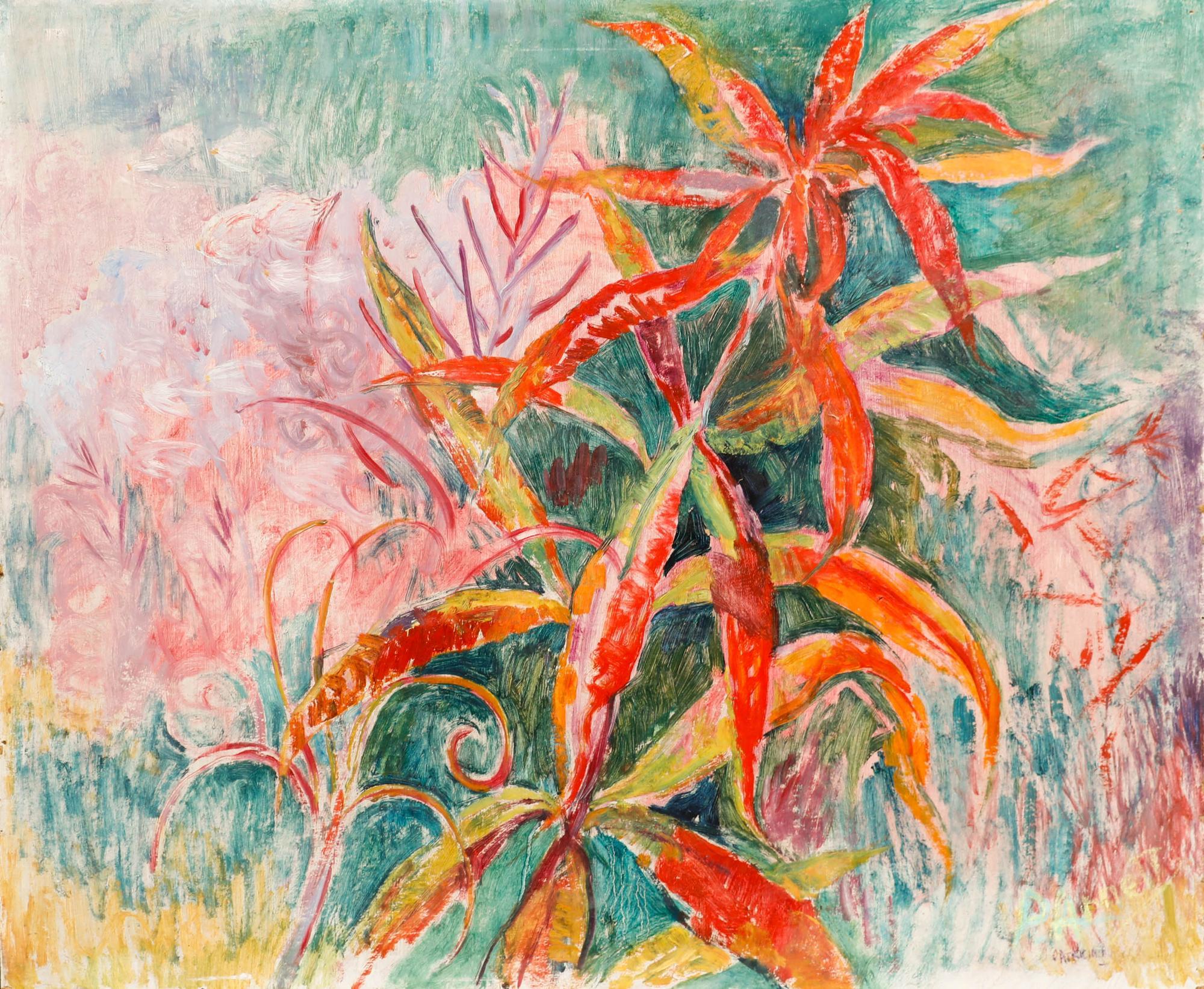 Patricia Arnett (geb. 1923) - Gerahmtes Ölgemälde des 20. Jahrhunderts, Weidenherbs – Painting von Unknown