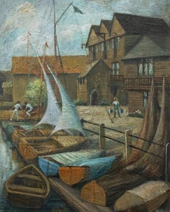 Patricia Tucker - Ölgemälde, „A Morning on the Water“, 20. Jahrhundert