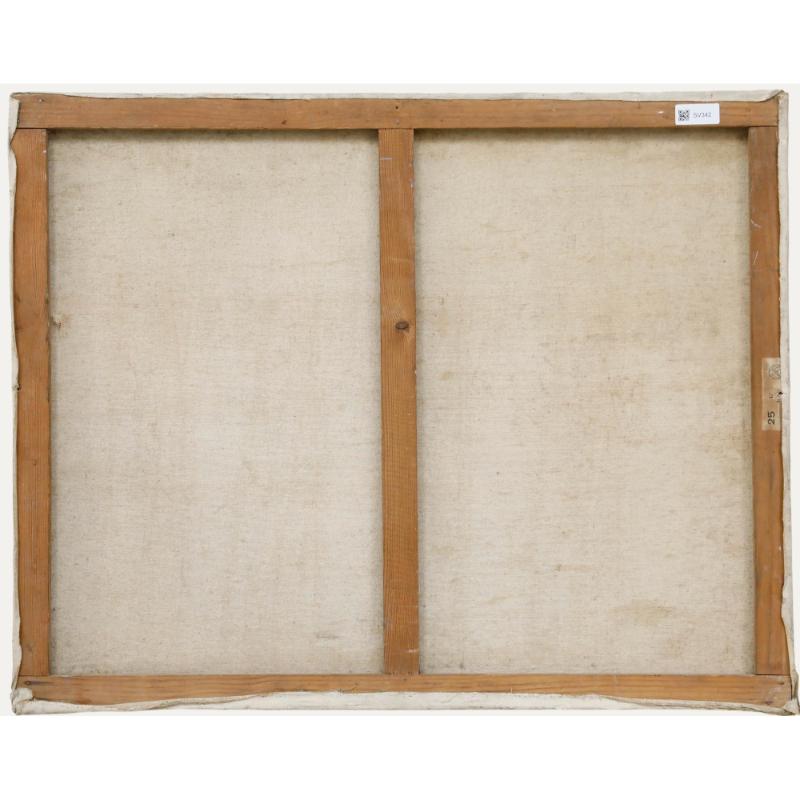 Paul Berger - Olio della metà del XX secolo, Riverside - Landscape Painting Marrone di Unknown