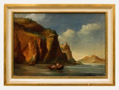 Paul Crodel (1862-1928) - Framed Late 19th Century Oil, Rowing Out to Sea