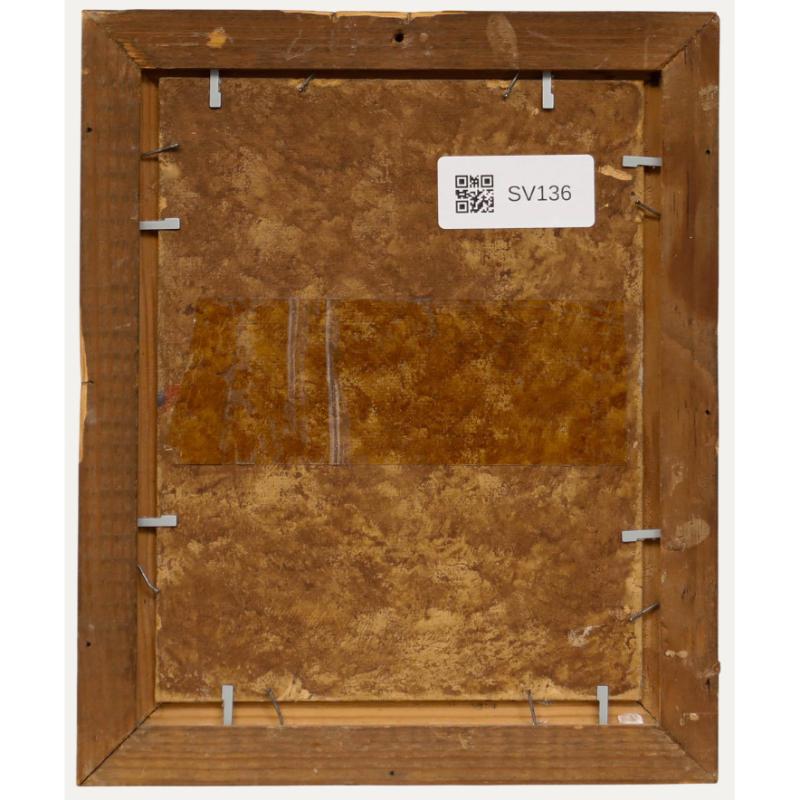 Paul Feron - Gerahmtes Öl aus der Mitte des 20. Jahrhunderts, Une Vue de la Basilique du Sacre-Coeur (Beige), Landscape Painting, von Unknown