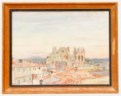 Paul Sarrut - Huile du 20e siècle, La cathédrale de Montpellier