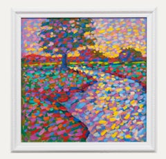 Paul Stephens (geb. 1957) - Contemporary Oil, River Brue & The Somerset Levels