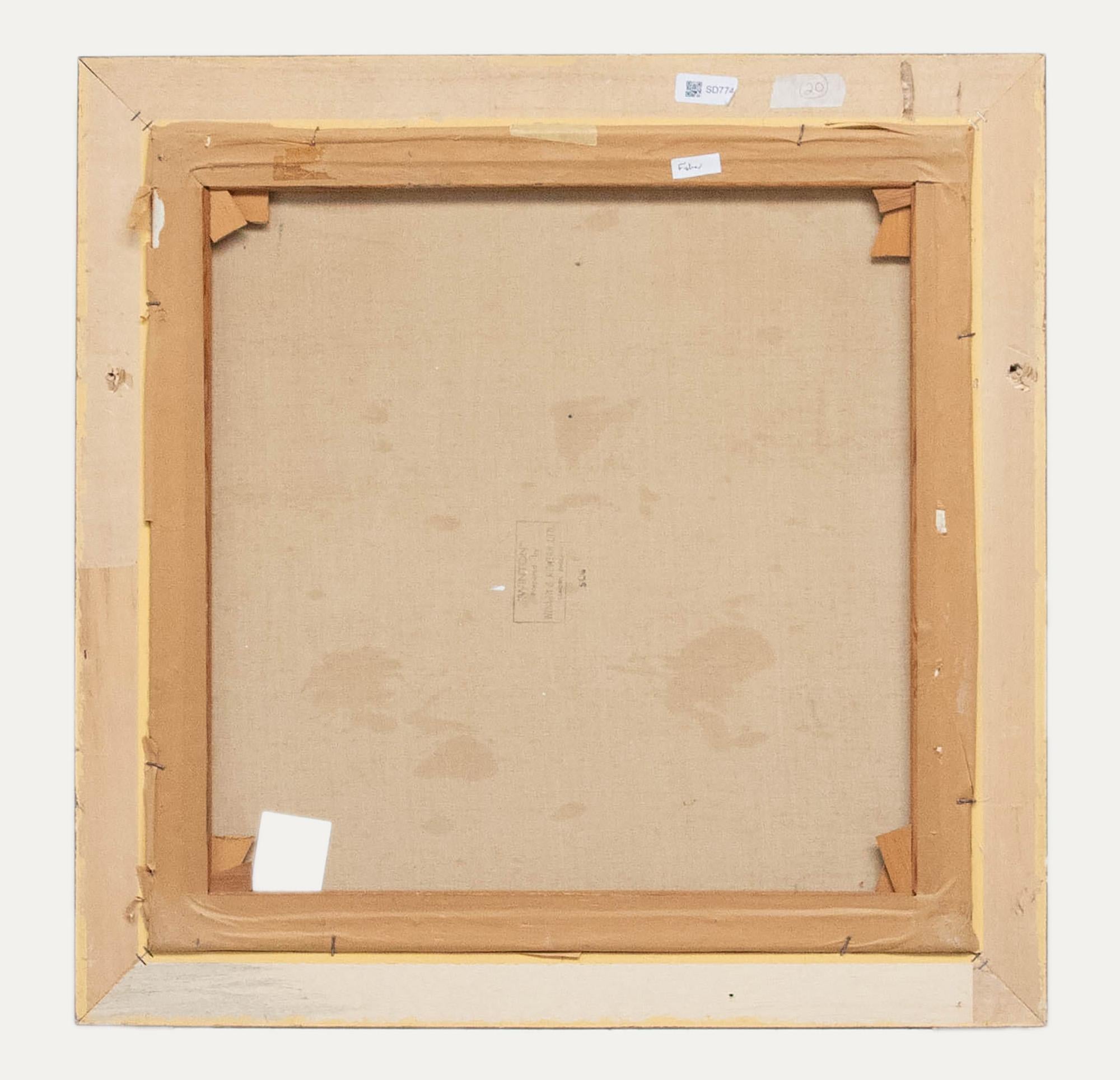 Signed and dated to the lower right. presented in a gilt frame with a beaded running pattern. On canvas.