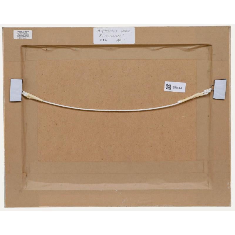 Pauline Plummer (née en 1933) - Huile contemporaine, Une perspective près de Roussillon - Marron Landscape Painting par Unknown