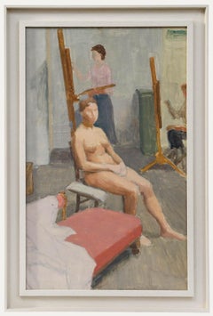 Pauline Plummer (geb. 1933) - Zeitgenössisches Öl, Life Class
