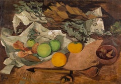 Paultons Square, Chelsea, Oil on Canvas Painting by Laurence Scarfe, 1947