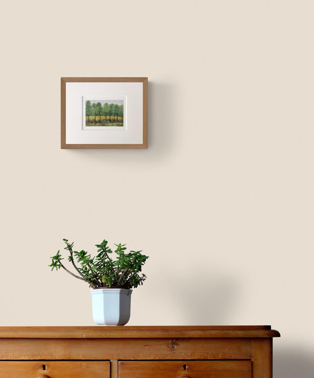 Paysage Français. Pittura a olio originale, Paesaggio, Campagna francese 3