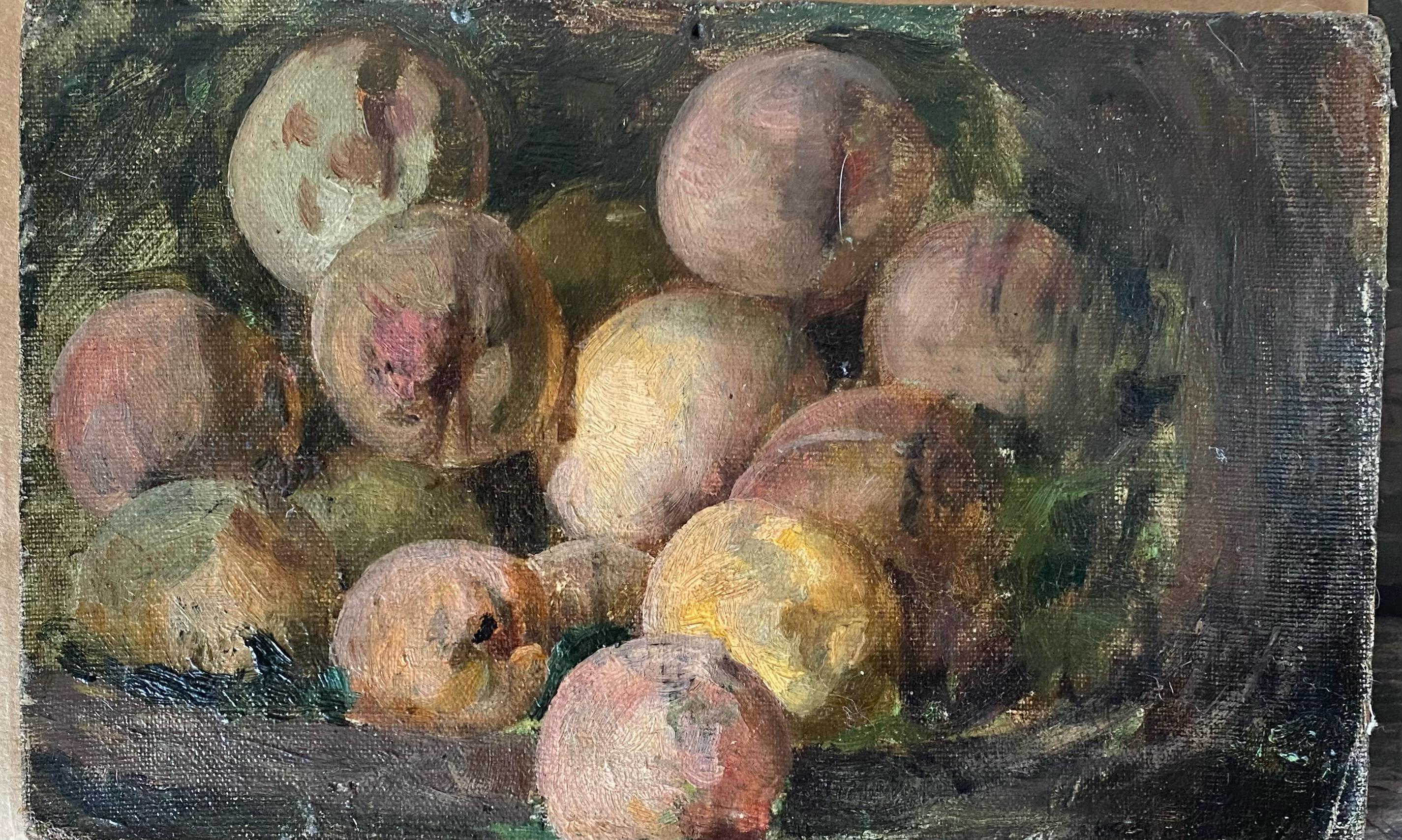 Peach Basket Painting For Sale 1