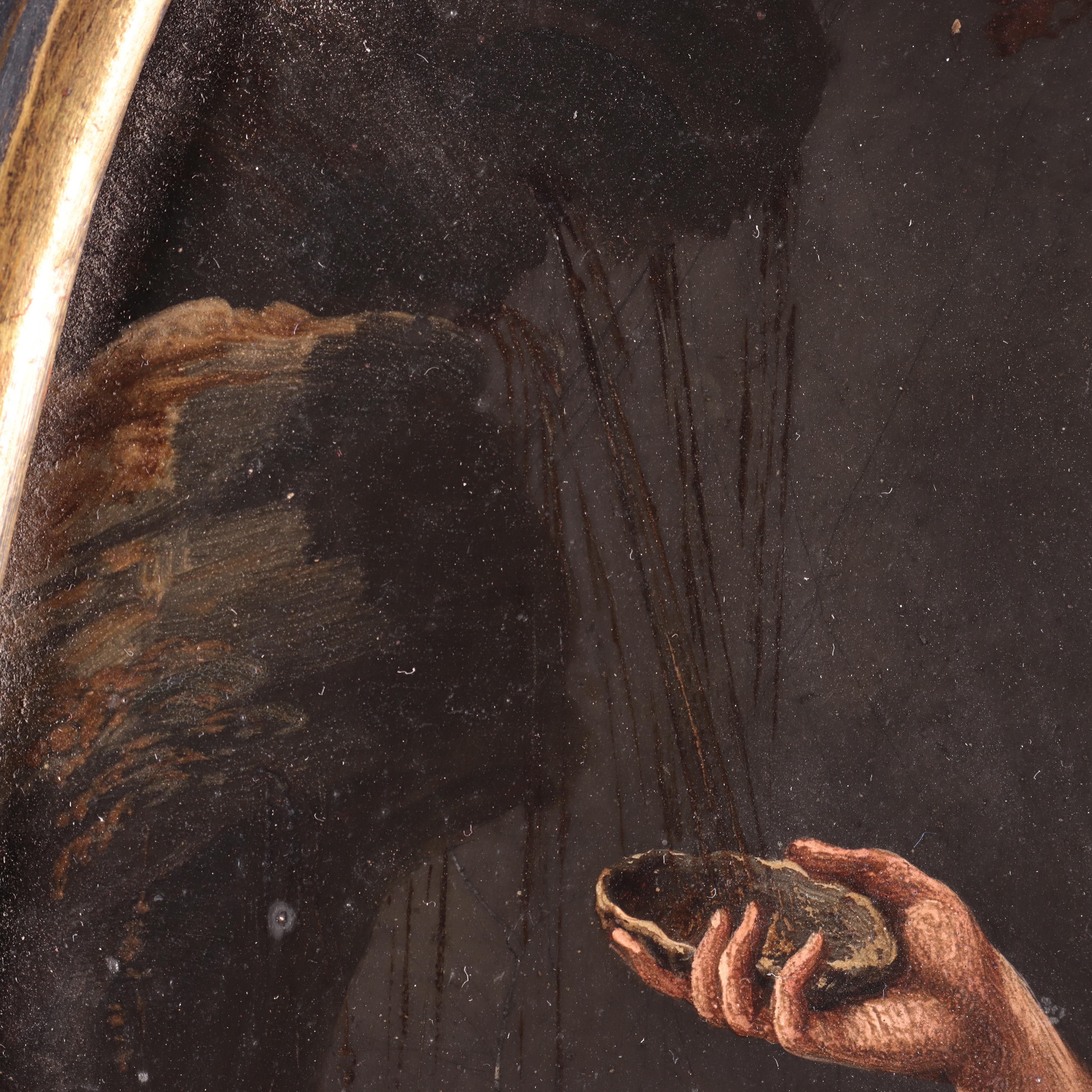 Madeleine pénitente et St. Johns, huile sur ardoise, début du 17e siècle  en vente 7