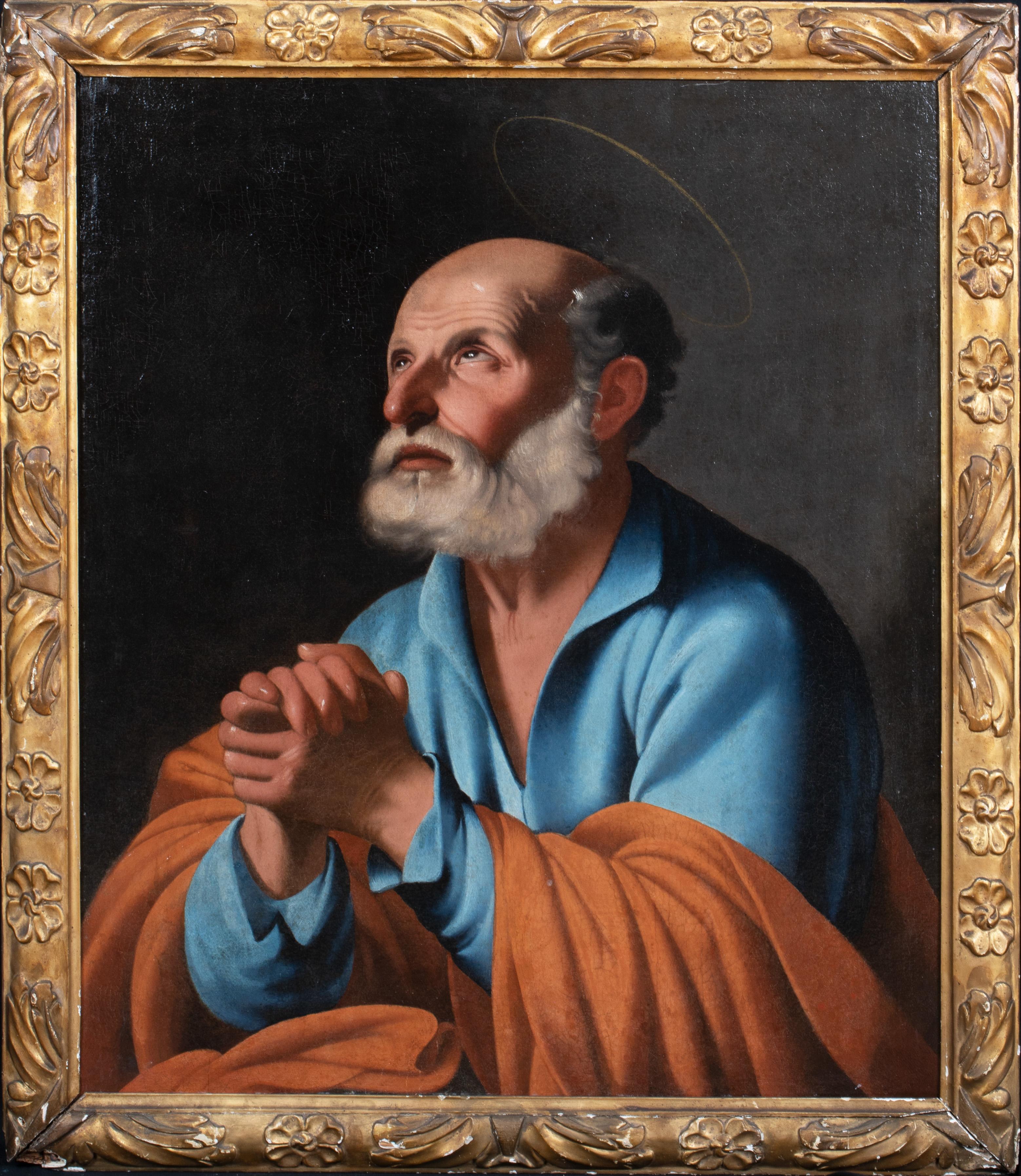  Penitent Saint Peter, 17th Century - Painting by Unknown