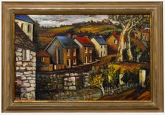 Peter Arnold (1922-2009) - 1987 Olio, Cottage sul fiume