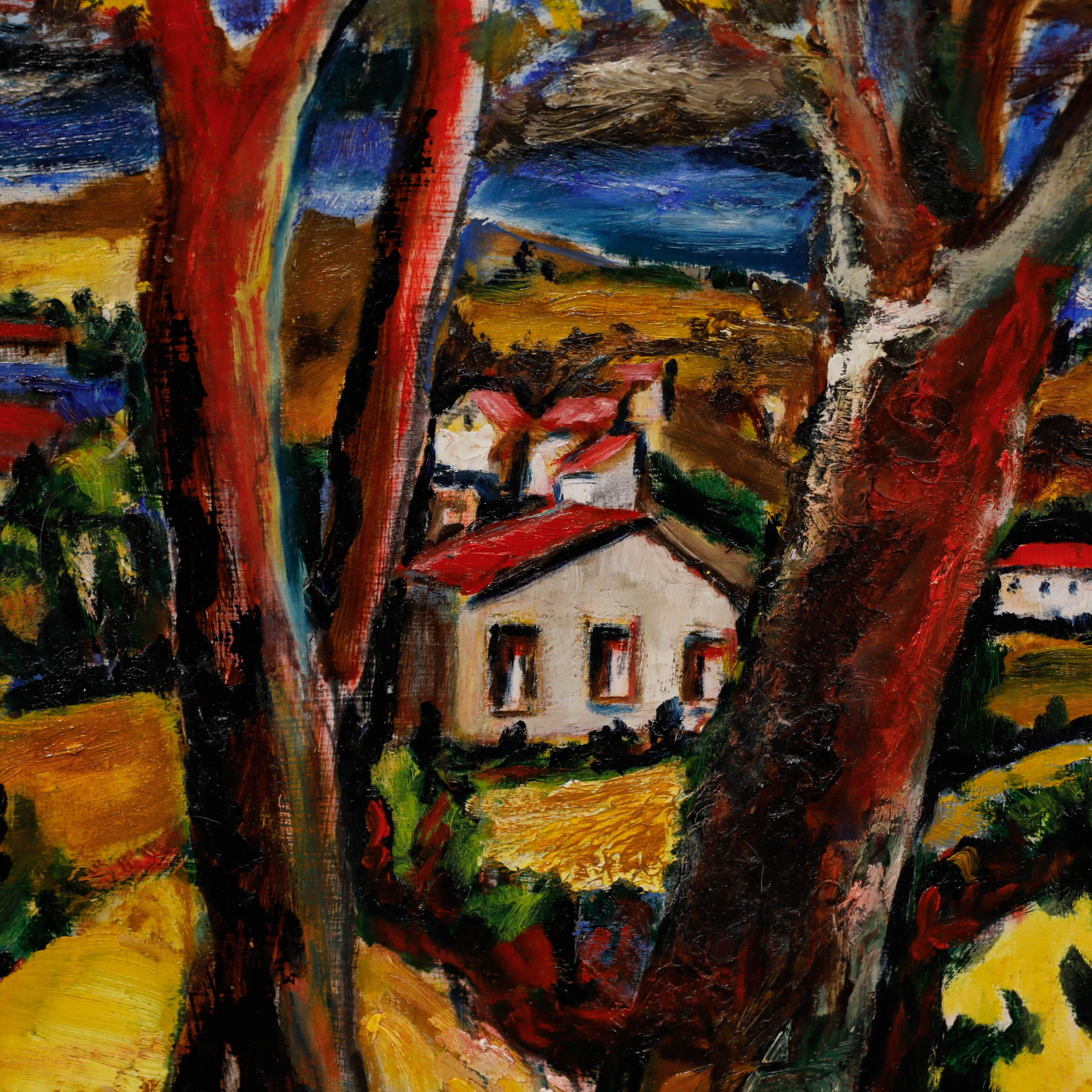 Peters Arnold (1922-2009) - Olio del 1987, Estate nella valle 1