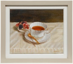 Peter Deighan (b.1941) - Framed 20th Century Oil, A Cup of Tea