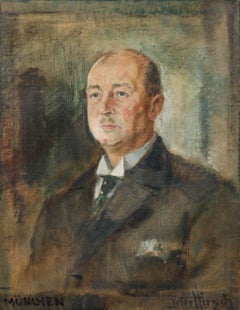 Peter Hirsch (1889-1978) - 1927 Oil, Portrait of Mr Otto Brandt