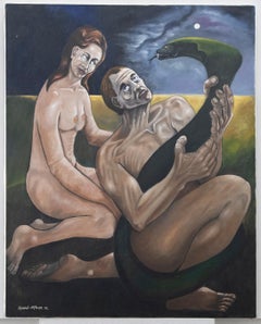 Peter Roland-Mclean - 2002 Oil, Fighting Temptation