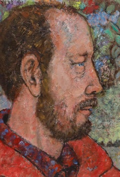 Peter Samuelson (1912-1996) - 1991 Oil, Gentleman in Red