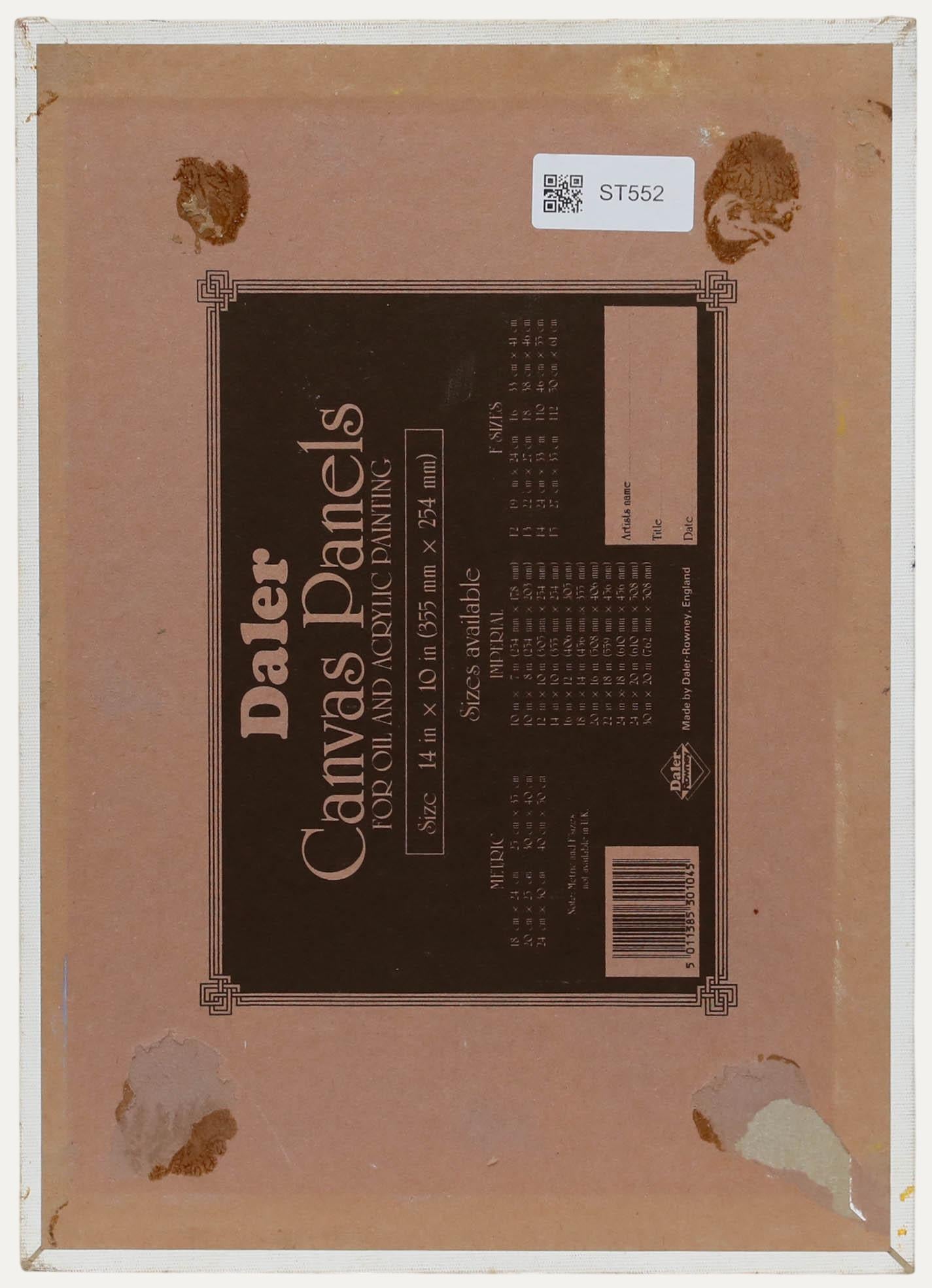 Peter Samuelson (1912-1996) - 1991 Öl, Gentleman in Rot (Braun), Portrait Painting, von Unknown