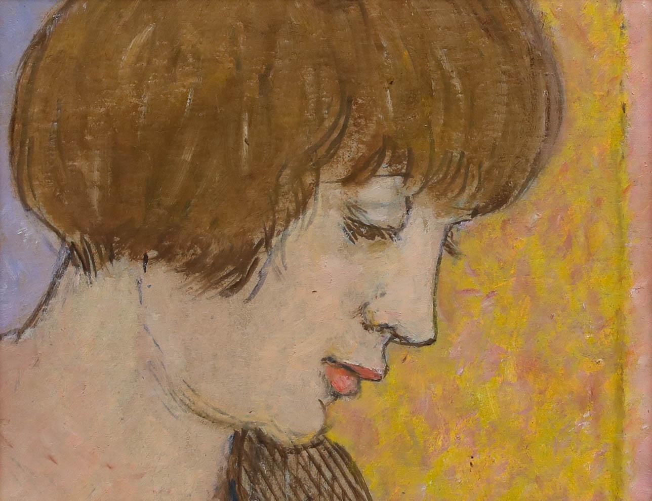 Peter Samuelson (1912-1996) - Óleo del siglo XX, Pestañas largas - Painting de Unknown