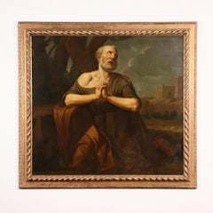 Peter\'s Repentance Oil On Canvas 17th 18th Century