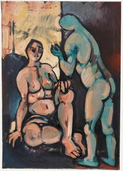 Petros Koufovassilis (b.1949) - 1985 Oil, Seduction