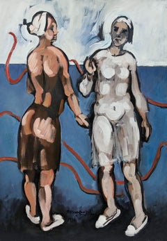 Petros Koufovassilis (b.1949) - 1986 Oil, Red Ribbon