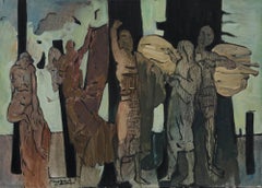 Petros Koufovassilis (n.1949) - Siglo XX Óleo, Teatro II