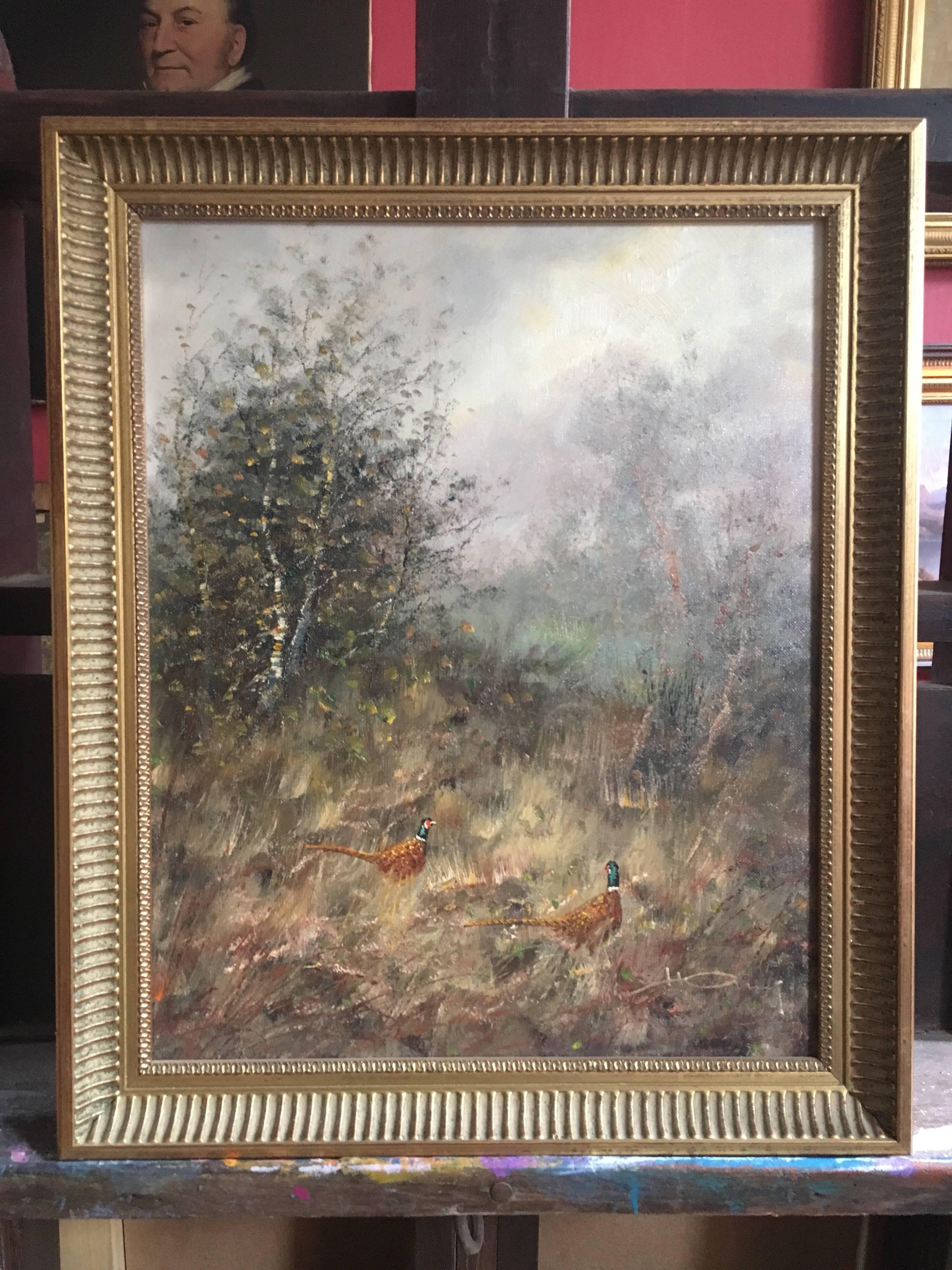 pheasant oil painting