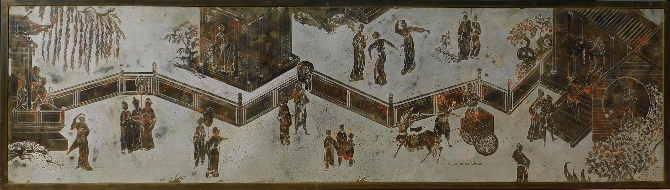 Philip und Kelvin Laverne, Wandbehang aus patinierter Bronze, 1960er-Jahre – Painting von Unknown