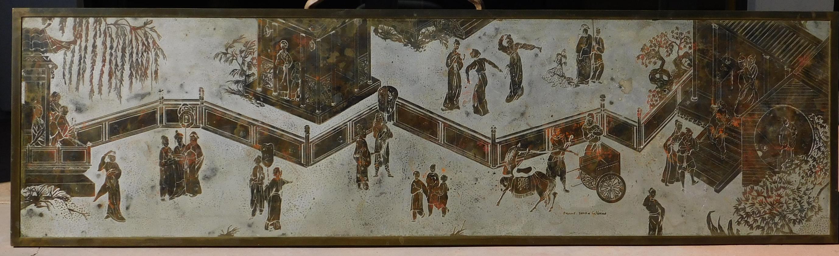 Philip und Kelvin Laverne, Wandbehang aus patinierter Bronze, 1960er-Jahre im Angebot 2