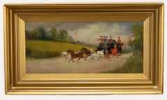 Antique Philip Henry Rideout (1860-1920) - Framed Oil, Behind Time