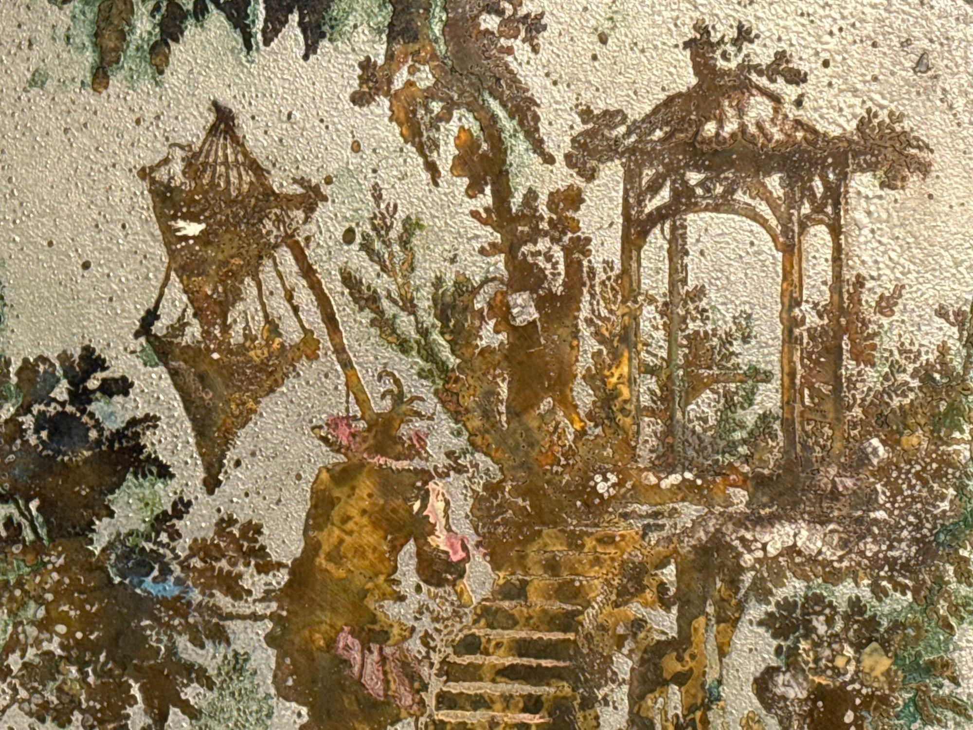 Philip & Kelvin LaVerne, Modernité américaine du milieu du siècle, Bronze, Plaque murale, USA, années 1960

Plaque chinoise en bronze patiné, conçue et produite par Philip & Kelvin LaVerne aux États-Unis vers les années 1960. Cet exemple représente