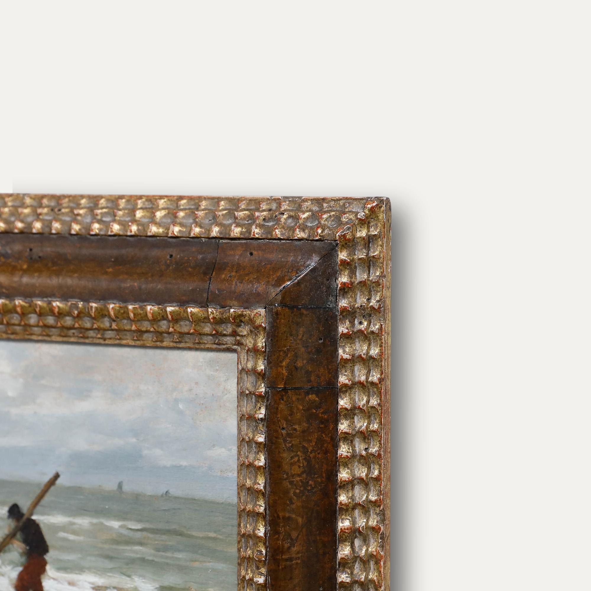 Philip Sadee (1837-1904) - 1880 Oil, Pêcheur de coquillages en vente 1