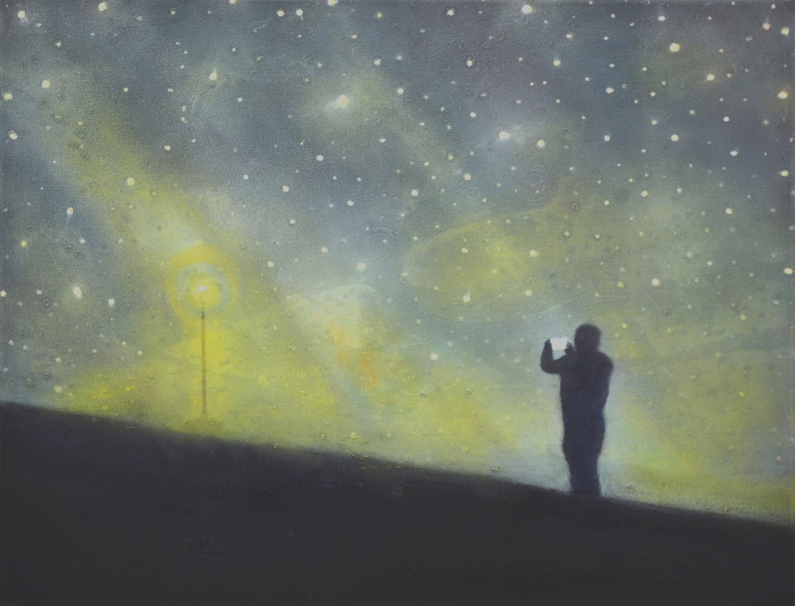 Photographe 2, peinture à l'huile sur toile de Dennis Ekstedt, 2022